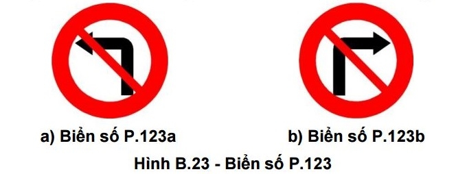 Biển báo giao thông cấm rẽ trái rẽ phải chất lượng, báo giá tốt nhất