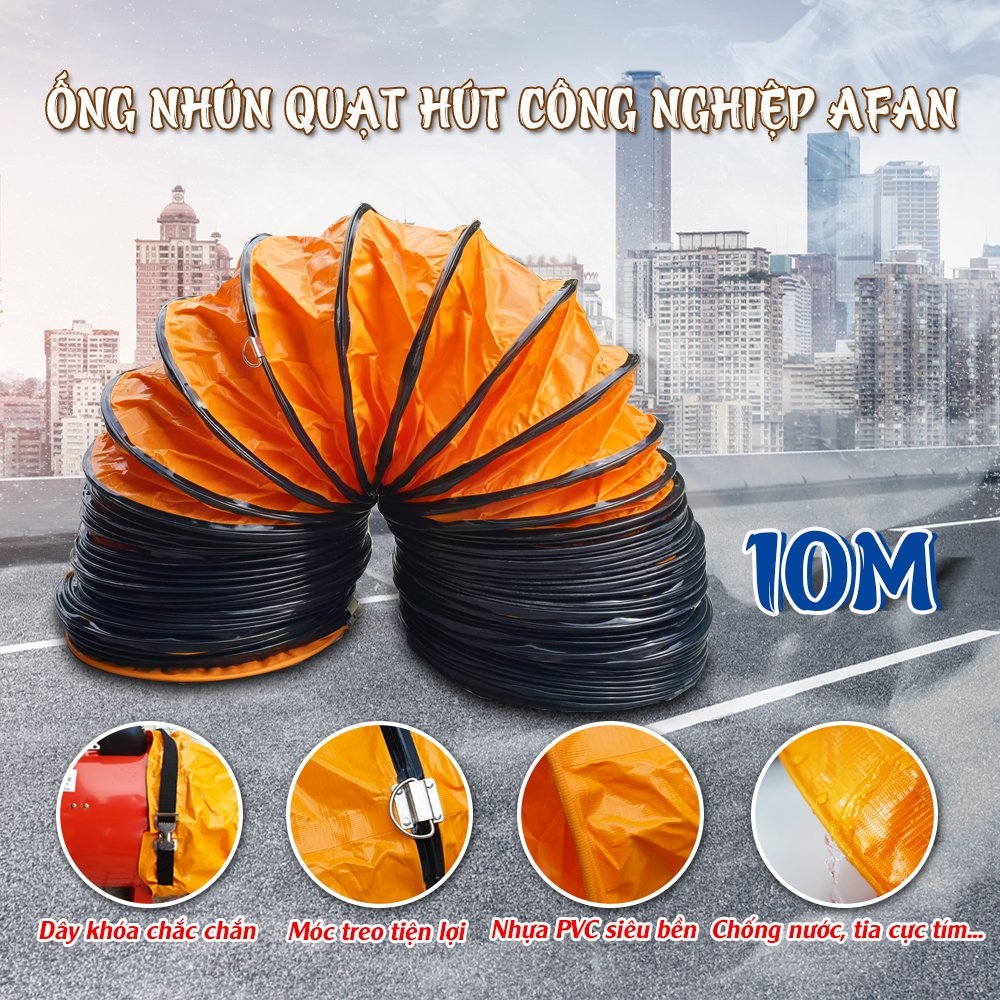 Ống Nhún Quạt Hút Công Nghiệp Xách Tay 30 - 10m