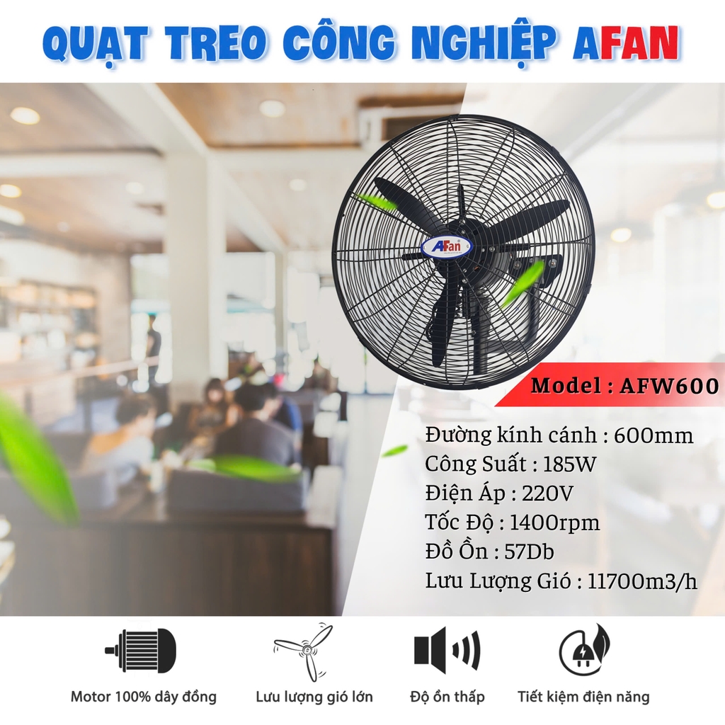 Quạt Công Nghiệp Treo AFan AFW600