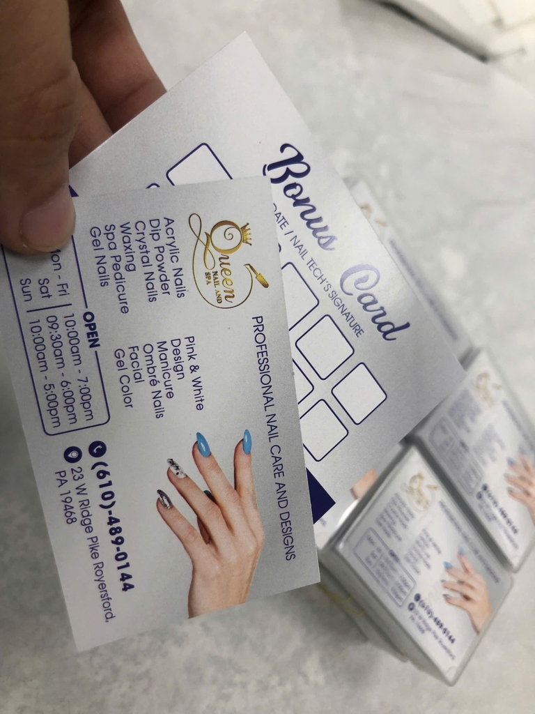 Name Card Queen Nail Spa