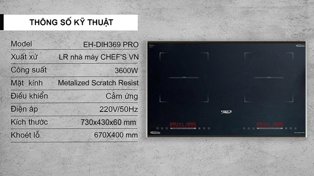 review-bep-tu-chef-s-eh-dih369-pro-thiet-ke-hien-dai-nau-nhanh-tiet-kiem-dien