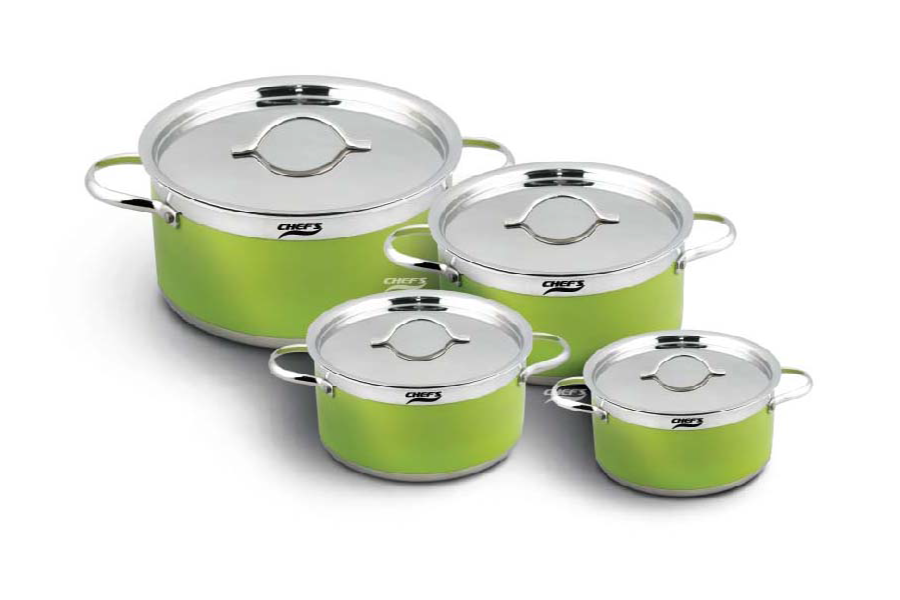 Bộ nồi từ 4 chiếc inox Chefs EH-CW4304