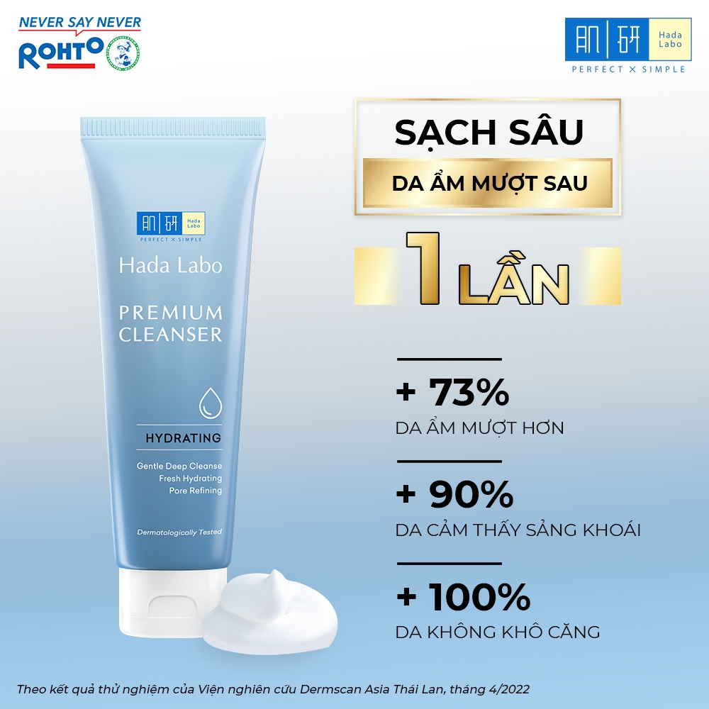 Sữa Rửa Mặt Hada Labo Premium Cleanser 100g