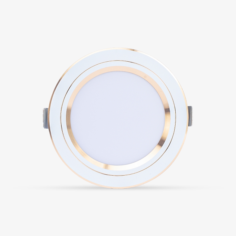 Đèn LED âm trần đổi màu 110/12W viền vàng/viền bạc Rạng Đông (AT20 ĐM 110/12W)