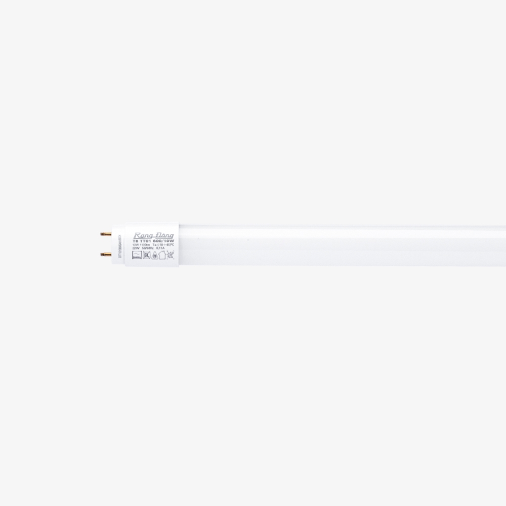 LED Tuýp thủy tinh 0.6m 10W Rạng Đông (T8 TT01 600/10W)