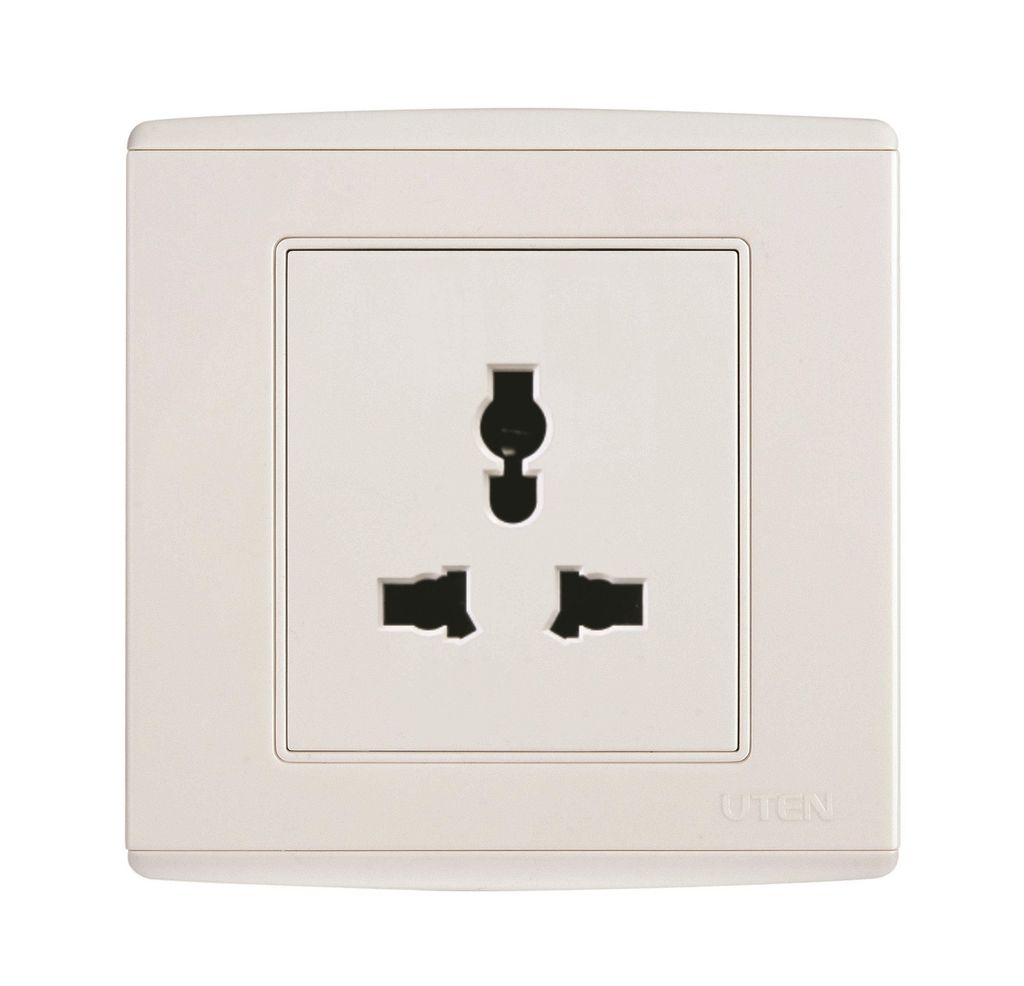 Bộ ổ cắm đơn 3 chấu đa năng V4.0 Uten (V4.0GZ13/N)