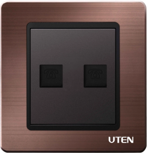 Ổ cắm đôi điện thoại A5 Uten (A5G-2TEL)