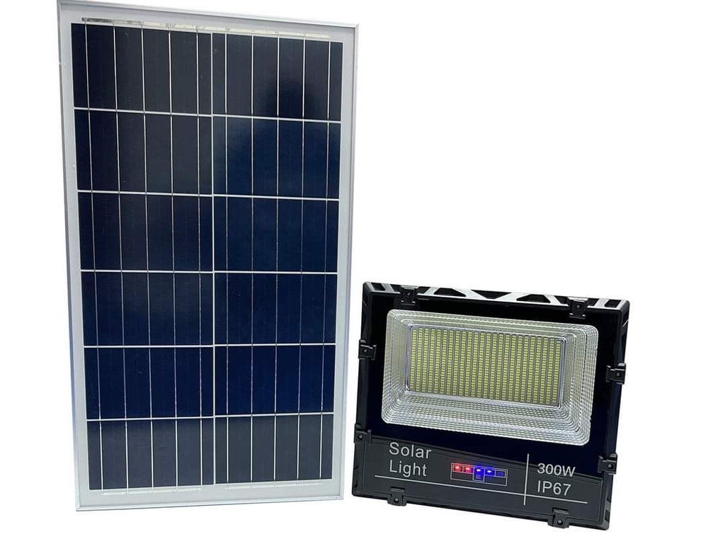Đèn pha năng lượng mặt trời 300W Godsun (vỏ nhôm)