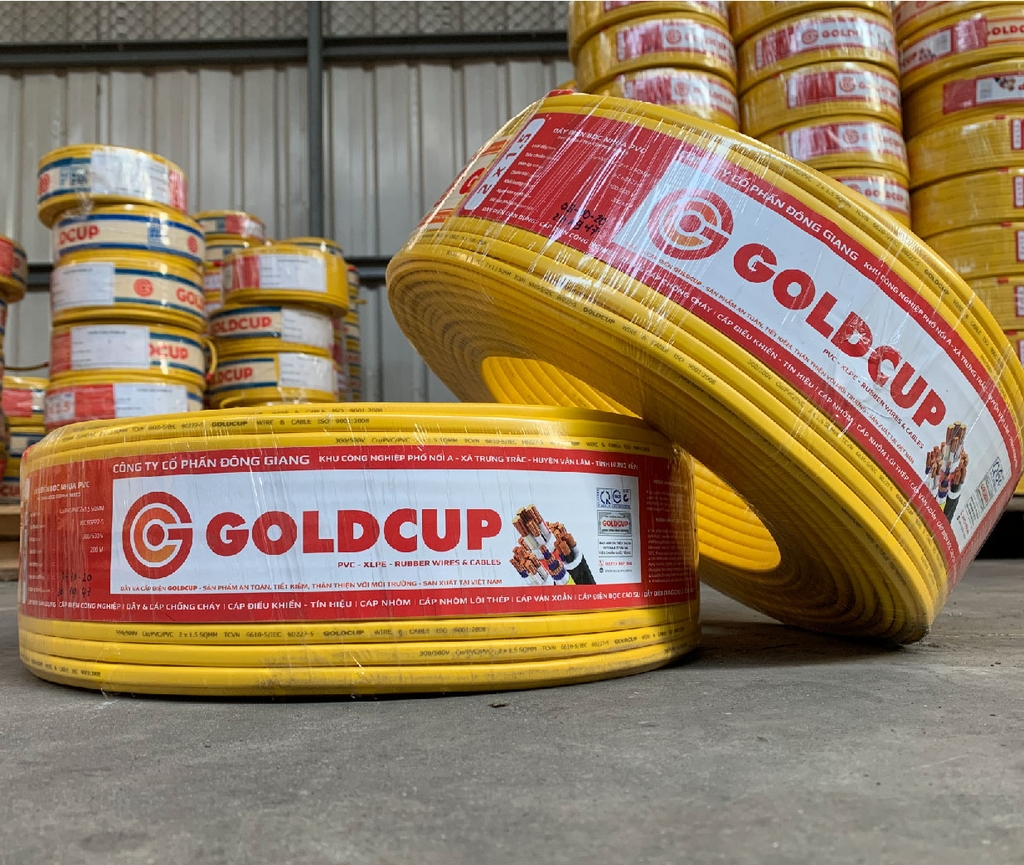 Dây Cu/PVC/PVC 2x6 Goldcup