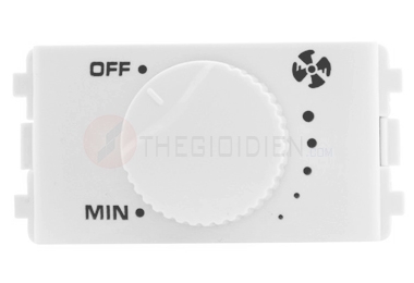 Công tắc điều chỉnh tốc độ quạt màu trắng Zencelo A Schneider (3031V400FM_K_WE)