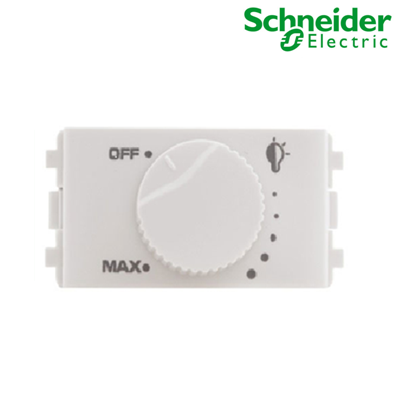 Công tắc điều chỉnh độ sáng đèn 500W màu trắng Zencelo A Schneider (3031V500M_K_WE)