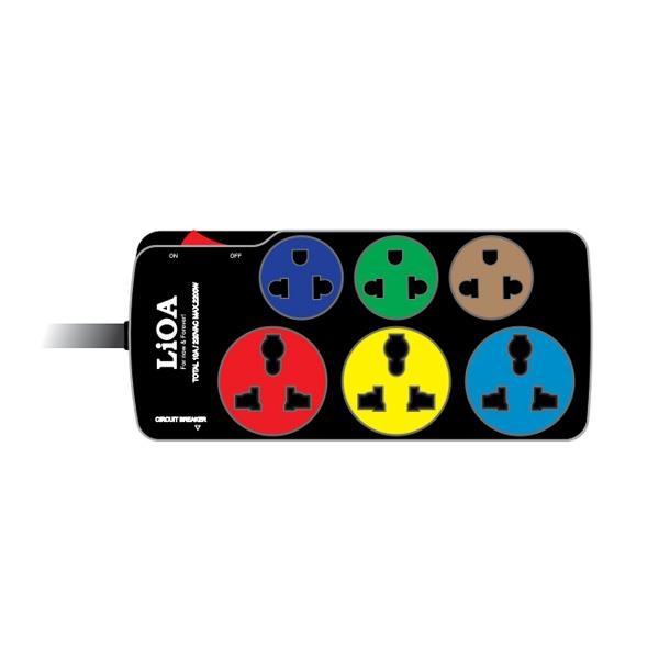 Ổ cắm Lioa kéo dài đa năng kết hợp, 3m, 10A, 2200W, có tiếp địa (3D3SN3.3)