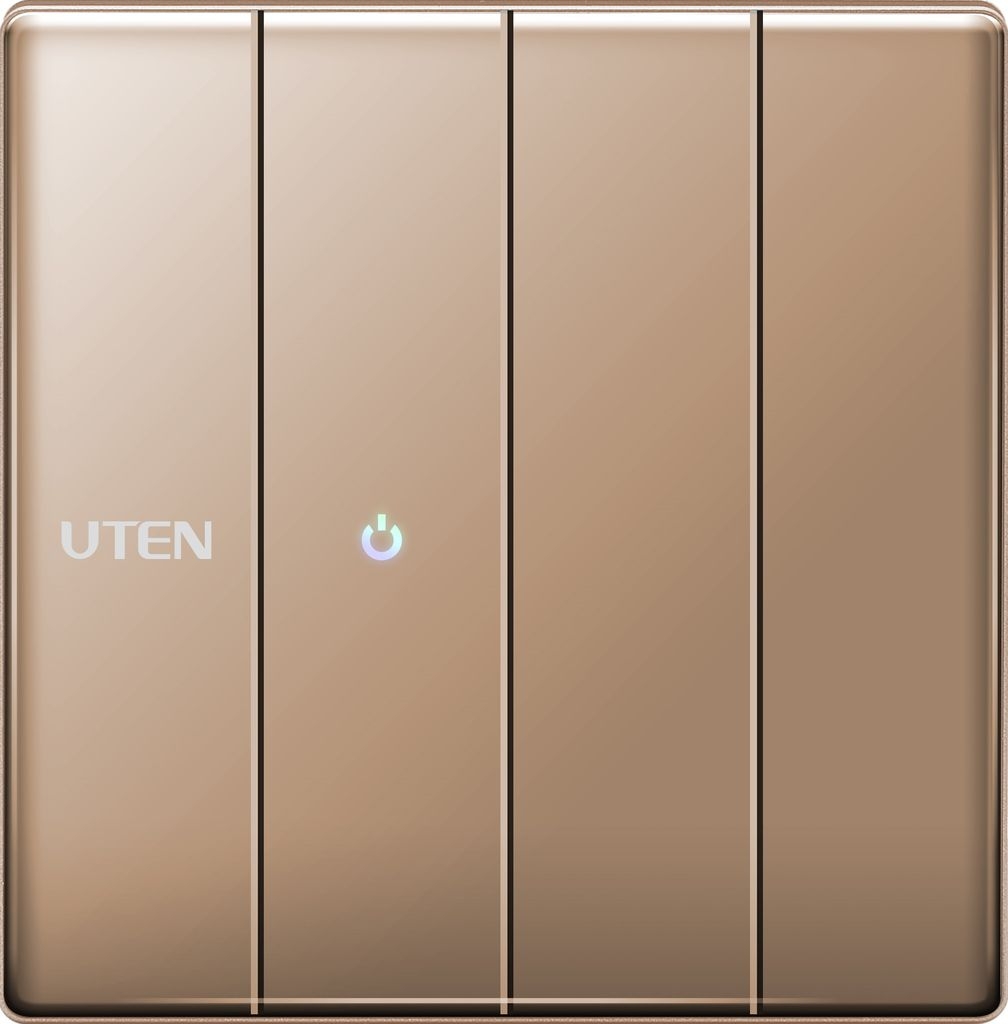 Bộ công tắc bốn 2 chiều màu vàng Z9 Uten (Z9GK42)