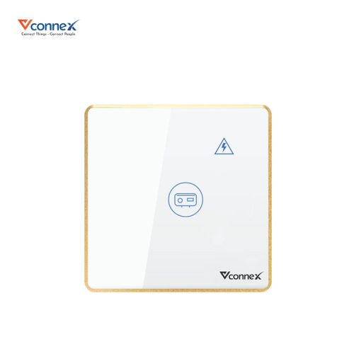 Công tắc bình nóng lạnh thông minh Vconnex (Vuông-Viền nhôm)