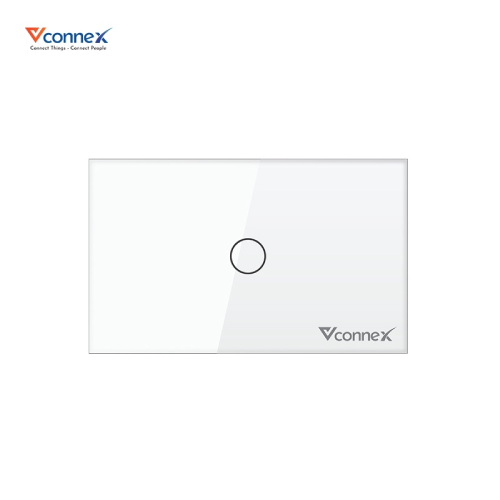 Công tắc thông minh chữ nhật không viền Vconnex - 1 nút