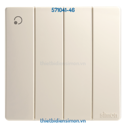 Bộ công tắc bốn 1 chiều 10A màu Champagne K3 Simon (571041-46)