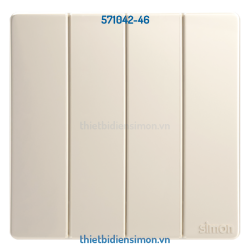 Bộ công tắc bốn 2 chiều 10A màu Champagne K3 Simon (571042-46)