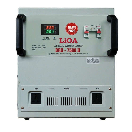 Ổn áp Lioa 1 pha 7,5kVA DRII-II