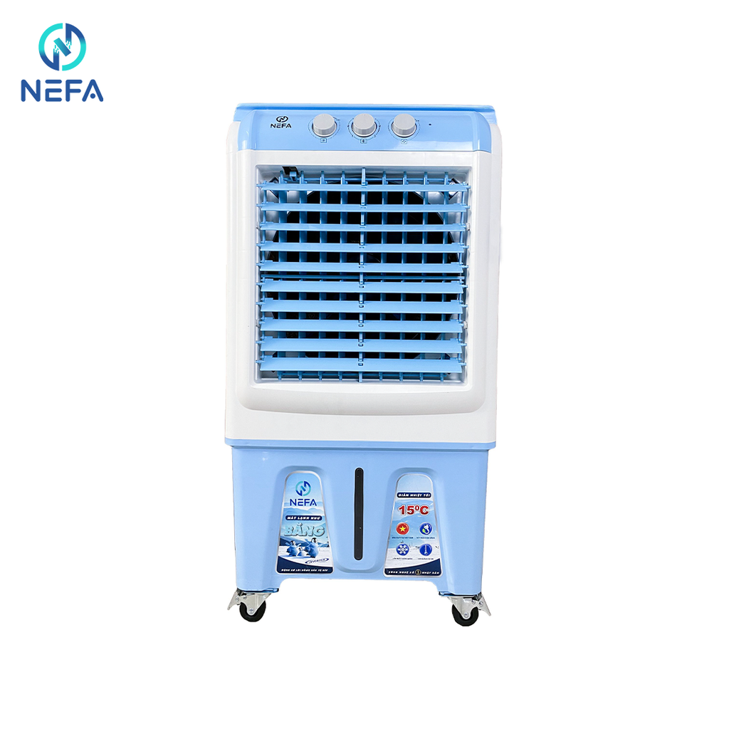 Quạt điều hòa hơi nước Nefa NF45 cơ (Màu xanh/ghi)