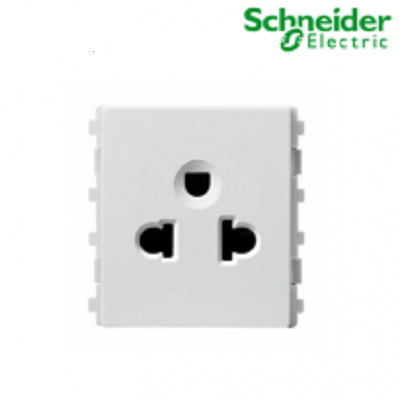 Ổ cắm đơn 3 chấu size M Zencelo A màu trắng Schneider (84426MUES_WE_G19)