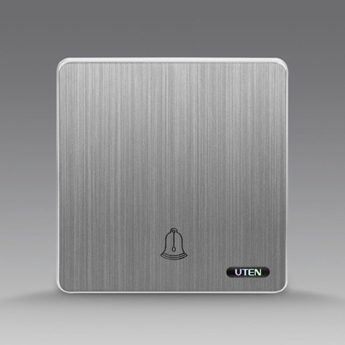Nút nhấn chuông màu ghi S300 Uten (S300G-1G/M)