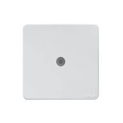 Bộ ổ cắm tivi đơn màu trắng K3 Simon (575111)