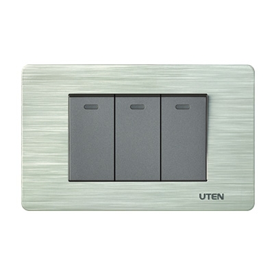 Bộ công tắc ba 2 chiều cỡ S Uten V7.0-3PGK12SS/PM3