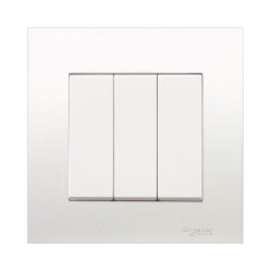 Bộ công tắc ba 2 chiều 16AX Vivace màu trắng Schneider (KB33_WE_G19)