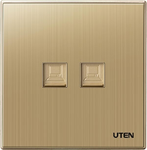 Bộ ổ cắm đôi mạng Q9 - Uten (Q9G-2PC)