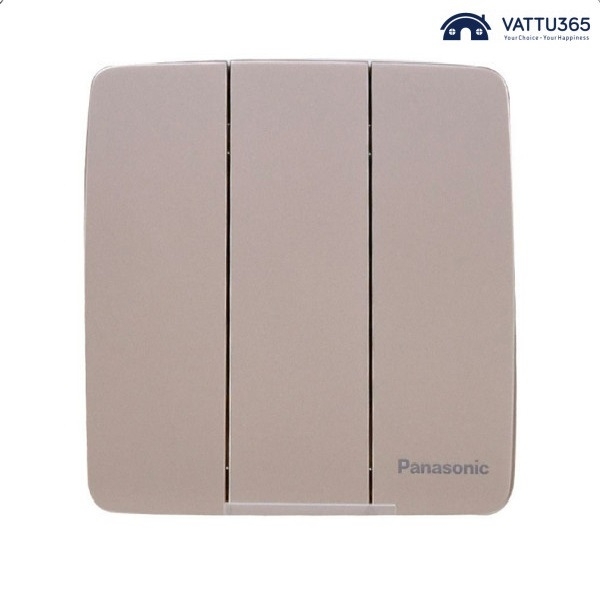 Bộ công tắc ba 1 chiều Minerva màu vàng ánh kim Panasonic (WMT505MYZ-VN)
