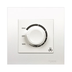 Bộ công tắc điều chỉnh tốc độ quạt Vivace màu trắng Schneider (KB31RF250_WE)