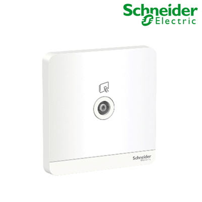 Bộ ổ cắm tivi đơn màu trắng AvatarOn - Schneider (E8331TV_WE_G19)