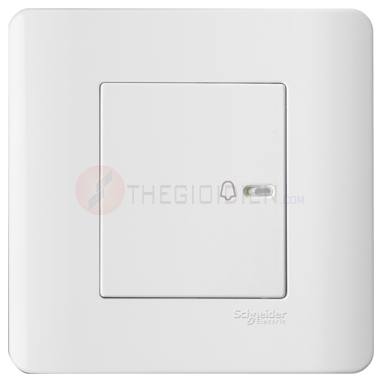 Bộ công tắc chuông 10A màu trắng Zencelo - Schneider (E8431BP1_G19)