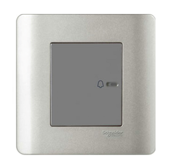 Bộ công tắc chuông 10A màu xám Zencelo - Schneider (E8431BP1_SA_G19)