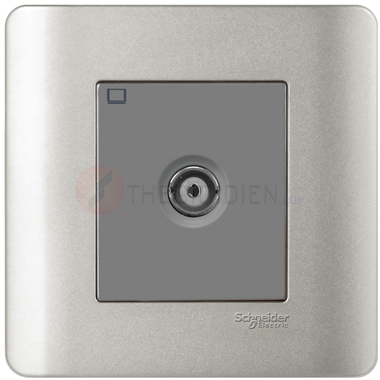 Bộ ổ cắm tivi đơn màu xám Zencelo - Schneider (E8431TVS_SA_G19)