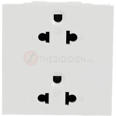 Ổ cắm đôi 3 chấu 16A size E AvatarOn A Schneider (M3T426UST2_WE)