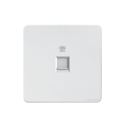 Bộ ổ cắm điện thoại đơn màu trắng K3 Simon (575214)