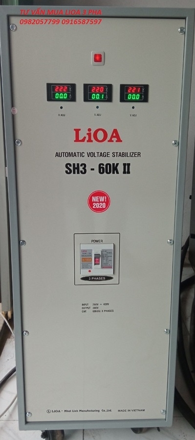 Ổn áp Lioa 3 pha 60kVA SH