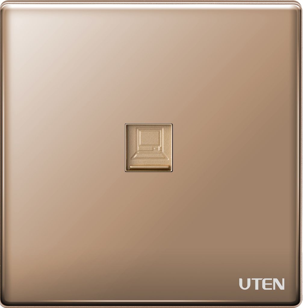 Bộ ổ cắm đơn mạng màu vàng Z9 Uten (Z9G-1PC)