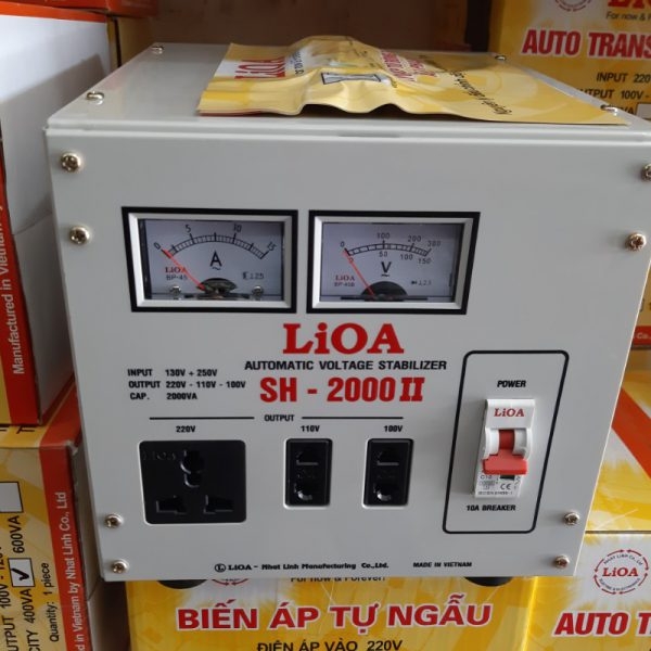 Ổn áp Lioa 1 pha 2kva SH-II