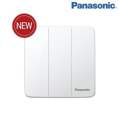 Bộ công tắc ba 1 chiều Minerva màu trắng Panasonic (WMT505-VN)