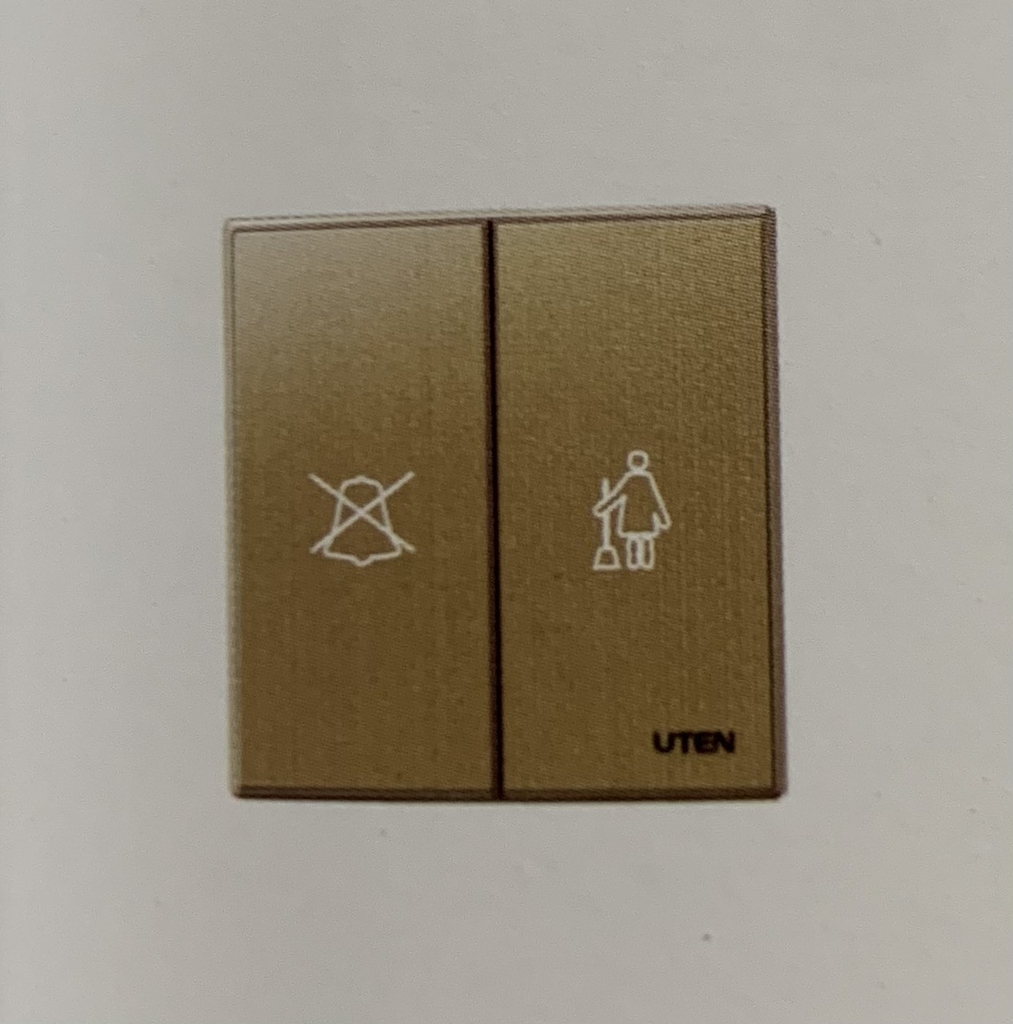 Bộ công tắc Dọn phòng và Không làm phiền Q9 - Uten (Q9DPGK22)