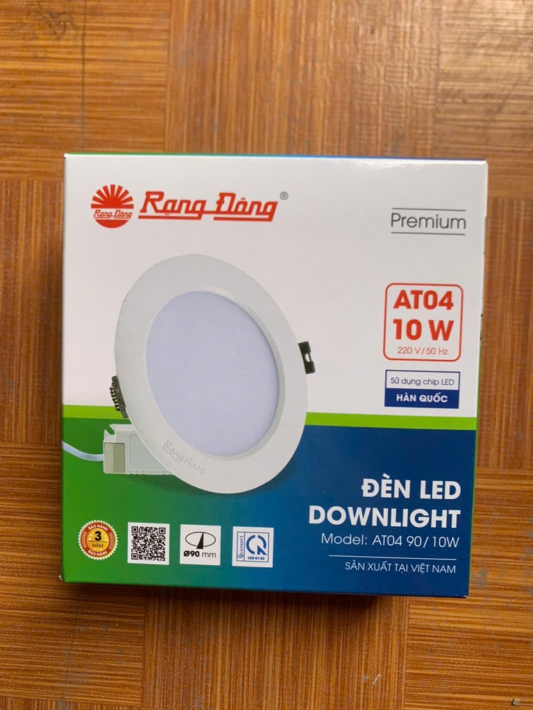 Đèn LED âm trần Downlight 90/9W Rạng Đông (AT04 90/10W)