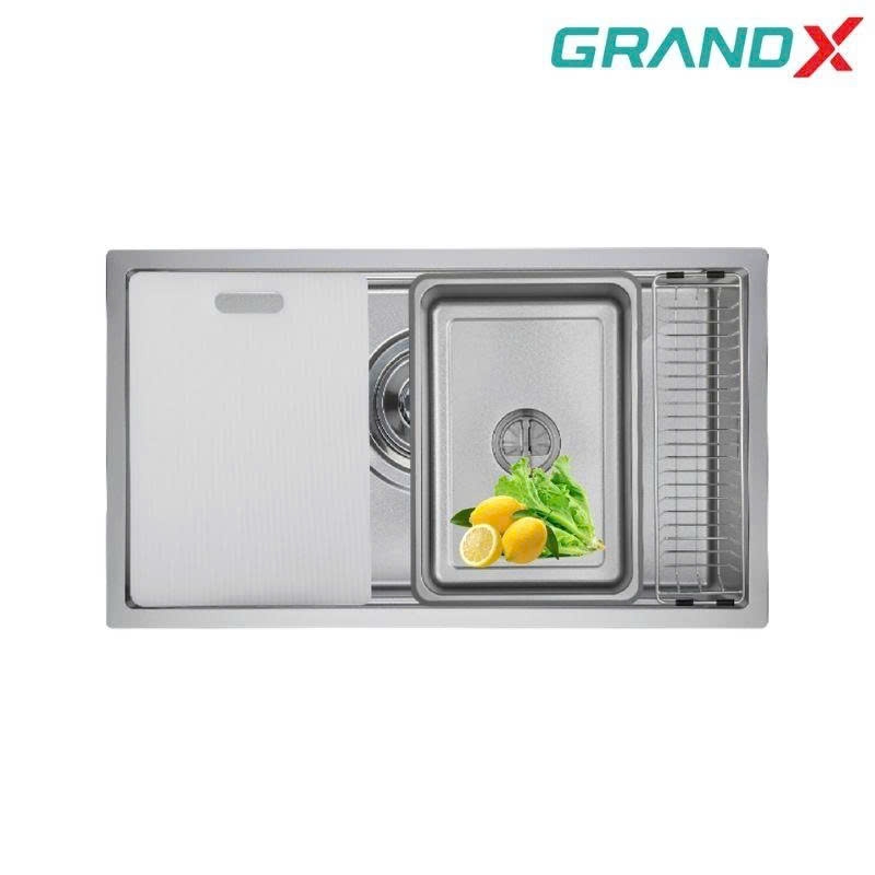 Chậu rửa chén 1 hộc inox 304 GrandX GX7845JP