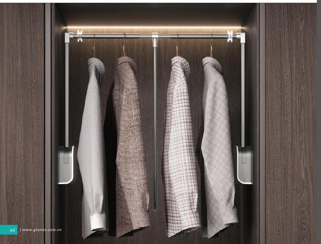 Giá Nâng Hạ Cơ Treo Quần Áo Cao Cấp XM.15-Luxury
