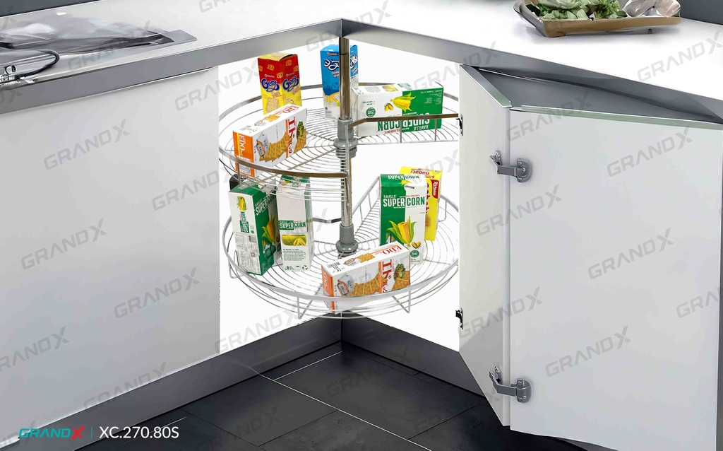 Mâm Xoay 3/4 270° GrandX XC.270.80S