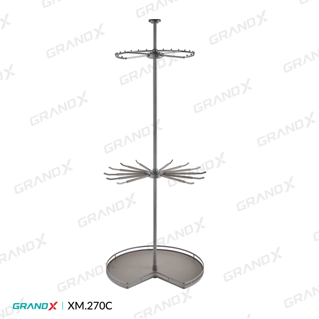 Kệ Xoay Góc Tủ Quần Áo 270° 3 Tầng GrandX XM.270C