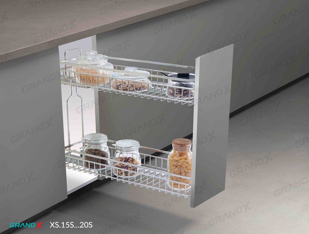 Kệ Đựng Gia Vị Nan Dẹt GrandX XS.20S