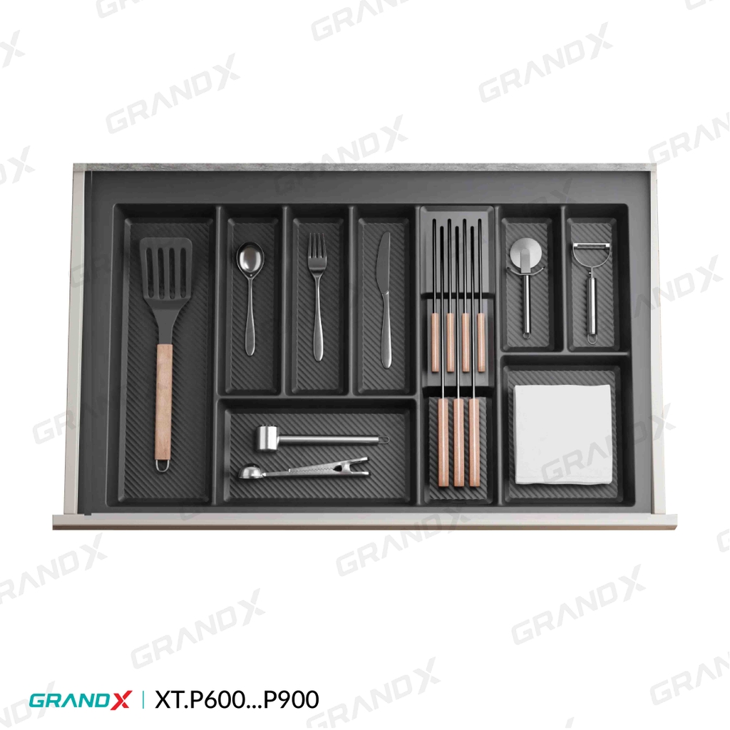 Khay Chia Thìa Nĩa Đa Năng Chất Liệu Nhựa PP Cao Cấp GrandX XT.P700