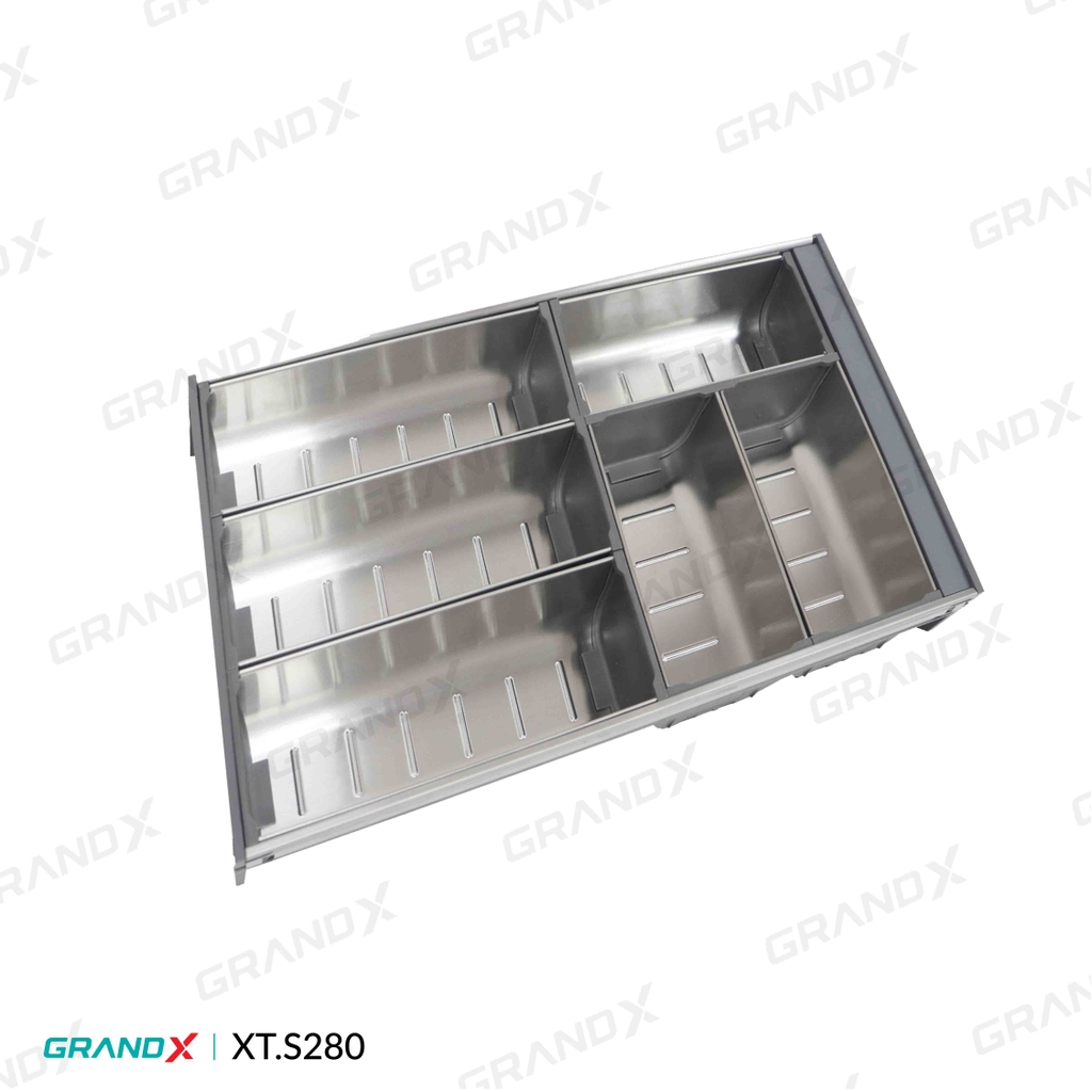 Khay Chia Thìa Nĩa Đa Năng SUS304 Cao Cấp GrandX XT.S280